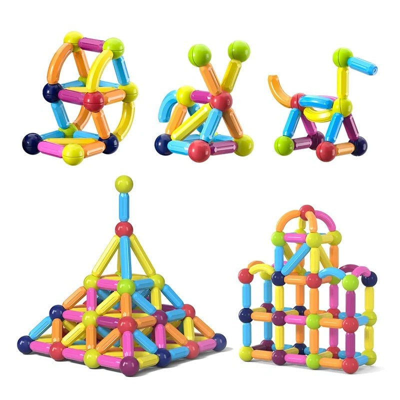 Interlocking Magnetic Construction Blocks