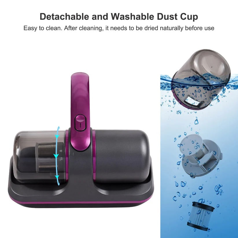 Portable UV Mattress Cleaner with Powerful Suction and Filtration