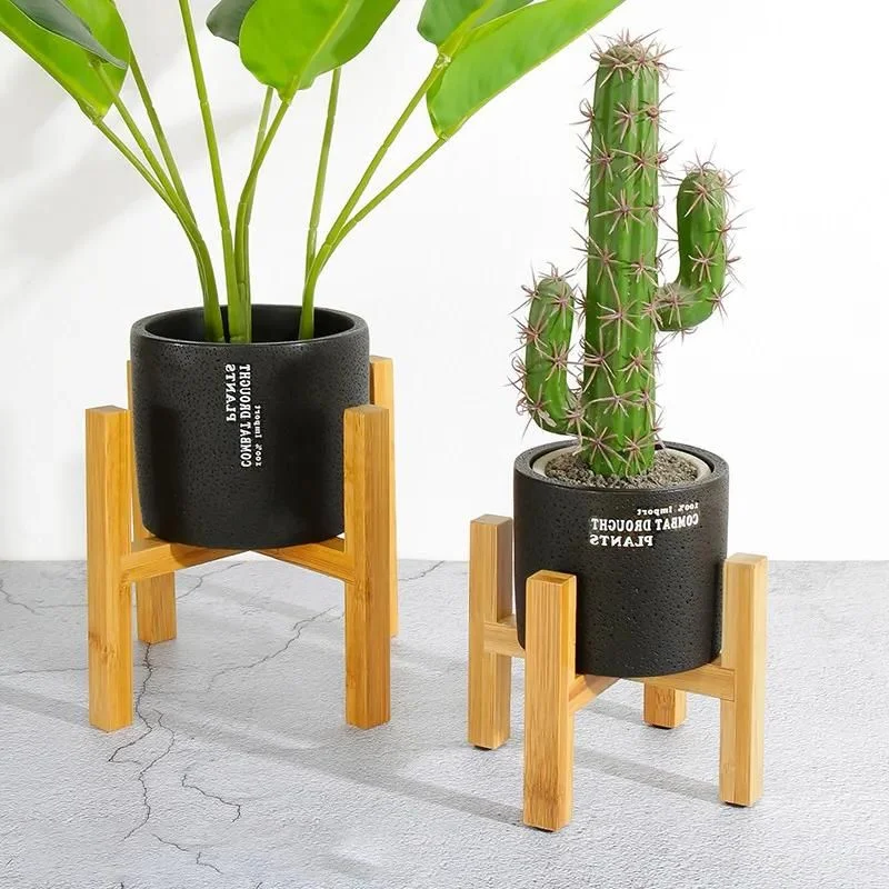 Plant Pot Trays Made of Wood