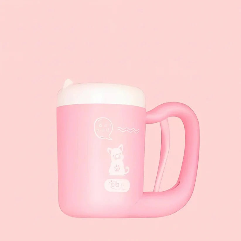 Pet Paw Cleaner Cup with Gentle Silicone Bristles for Easy Cleanup