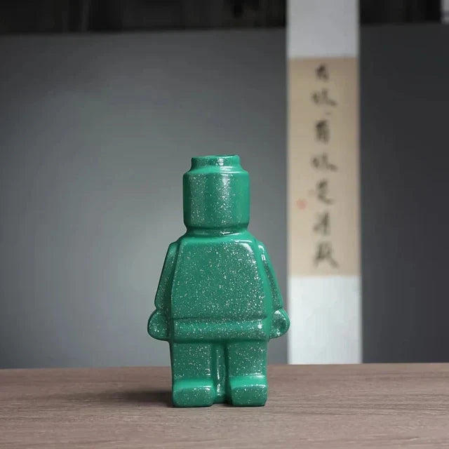 Ceramic Vase for Building with Lego Blocks