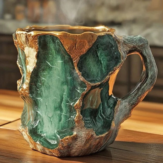 Coffee Mugs Made from Mineral Crystals
