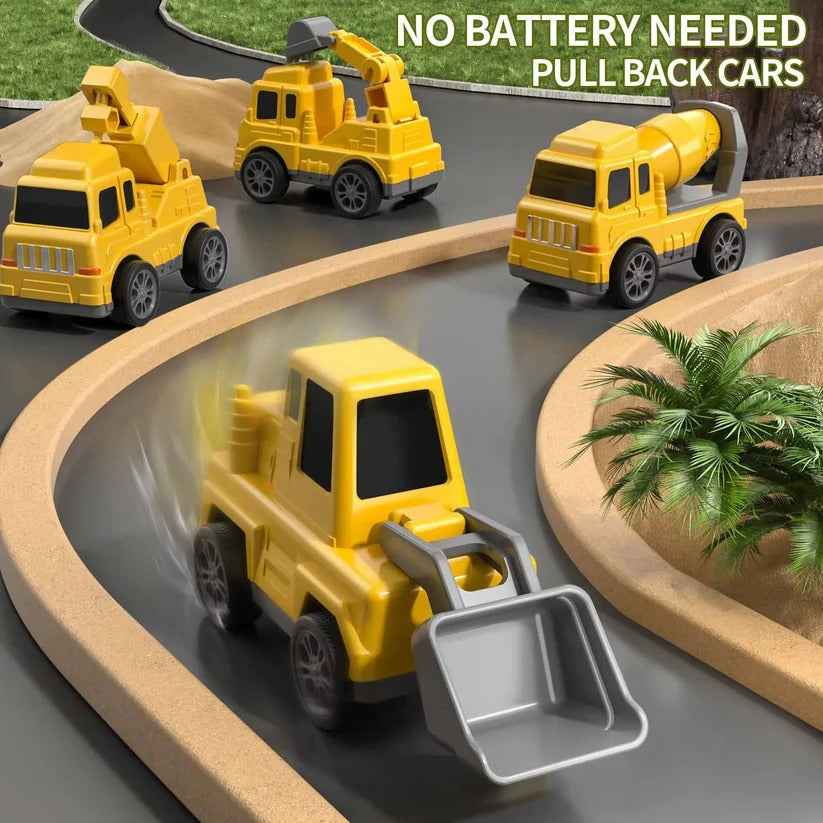 Ultimate Construction Vehicle Play Set with Ramp and Carrier