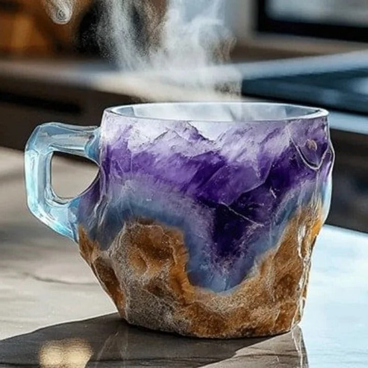 Coffee Mugs Made from Mineral Crystals