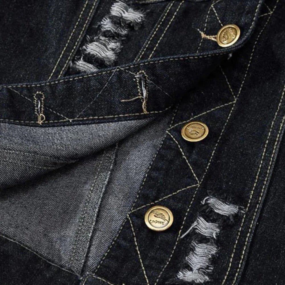 Men's Vintage Denim Waistcoat