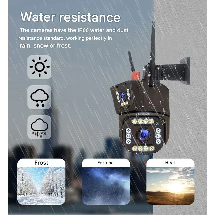 4K Wireless Surveillance Camera with Dual Protection