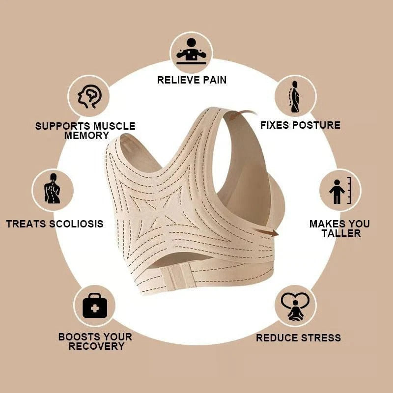 Ultimate Comfort Wireless Sports Bra with Adjustable Posture Support