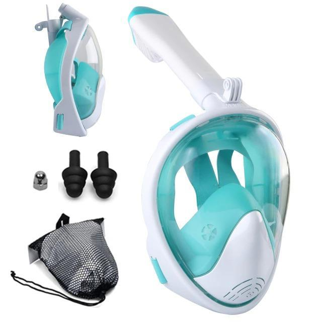 Premium 180° Full Face Snorkeling Mask with Dry Snorkel