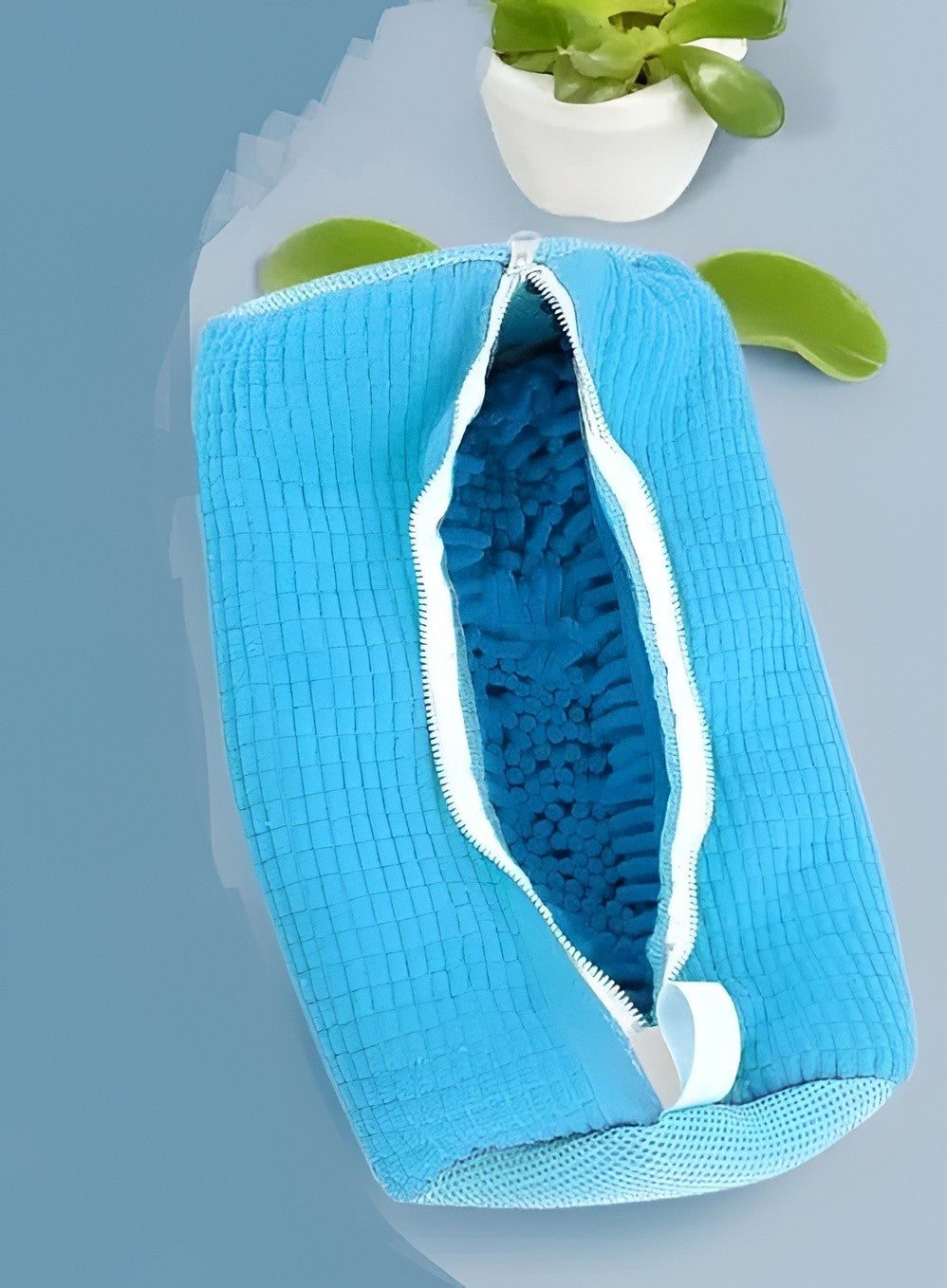Zippered Washing Bag for Shoes - Reusable Laundry Cleaner for Sneakers
