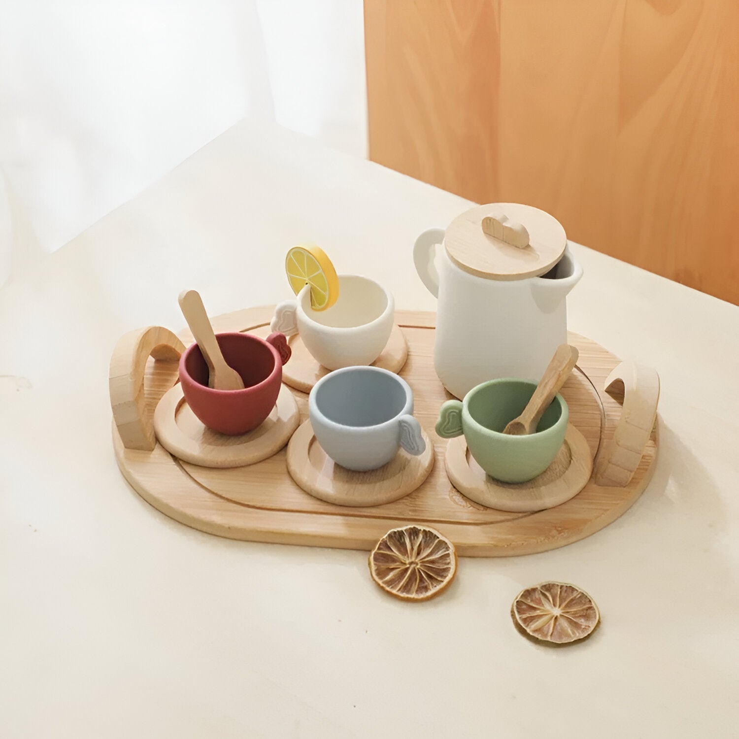 Afternoon Tea Play Set for Kids with Serving Tray