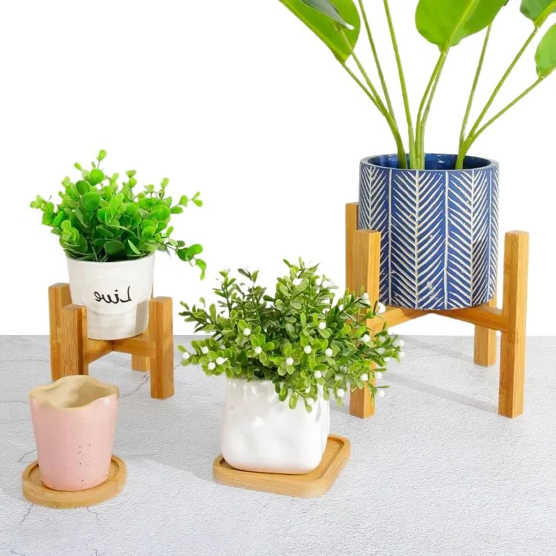Plant Pot Trays Made of Wood