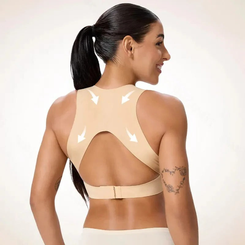 Ultimate Comfort Wireless Sports Bra with Adjustable Posture Support