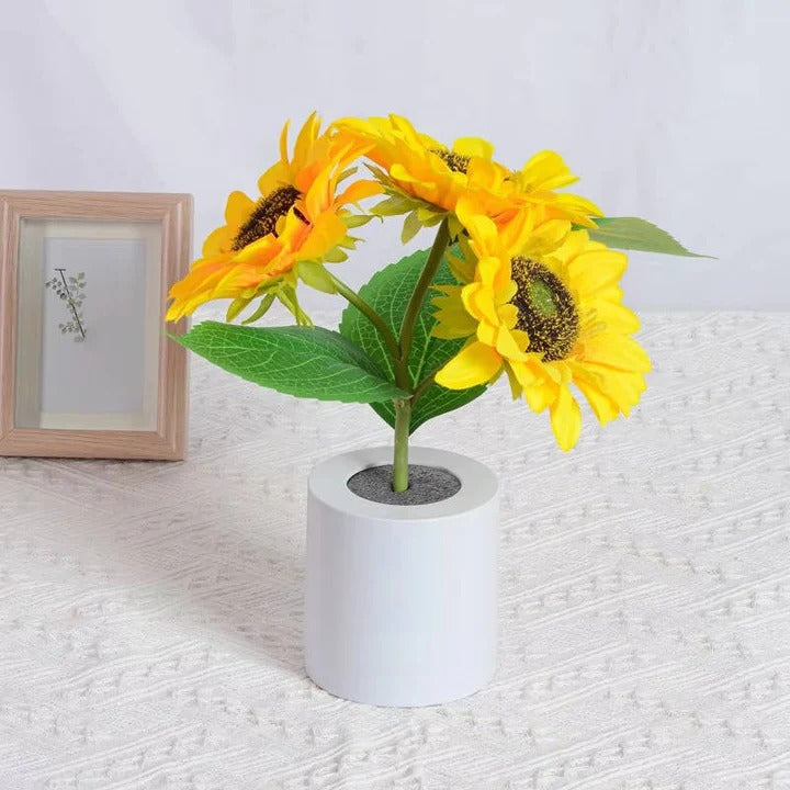 Adjustable LED Flower Lamp with USB Rechargeable Base
