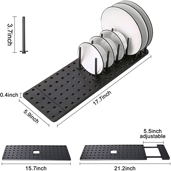 Adjustable Drain Rack for Easy Kitchen Organization