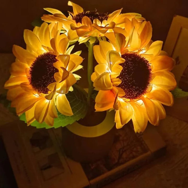 Adjustable LED Flower Lamp with USB Rechargeable Base