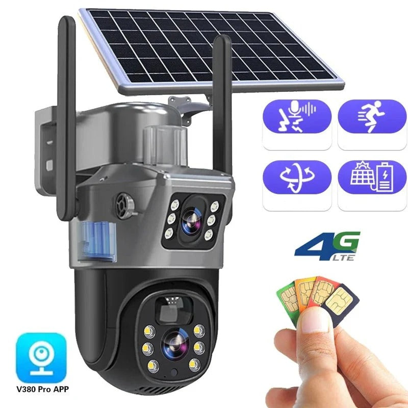4K Wireless Surveillance Camera with Dual Protection