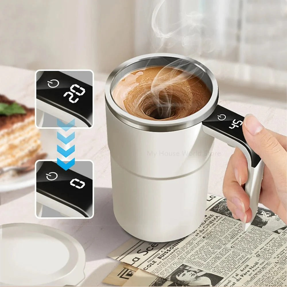 Electric Self-Mixing Mug: Effortless Beverage Blending