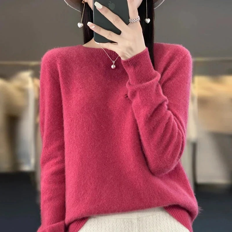 Cozy Cashmere Blend Sweater for Chillier Days