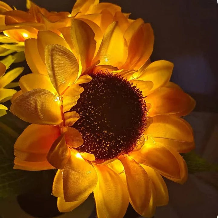 Adjustable LED Flower Lamp with USB Rechargeable Base