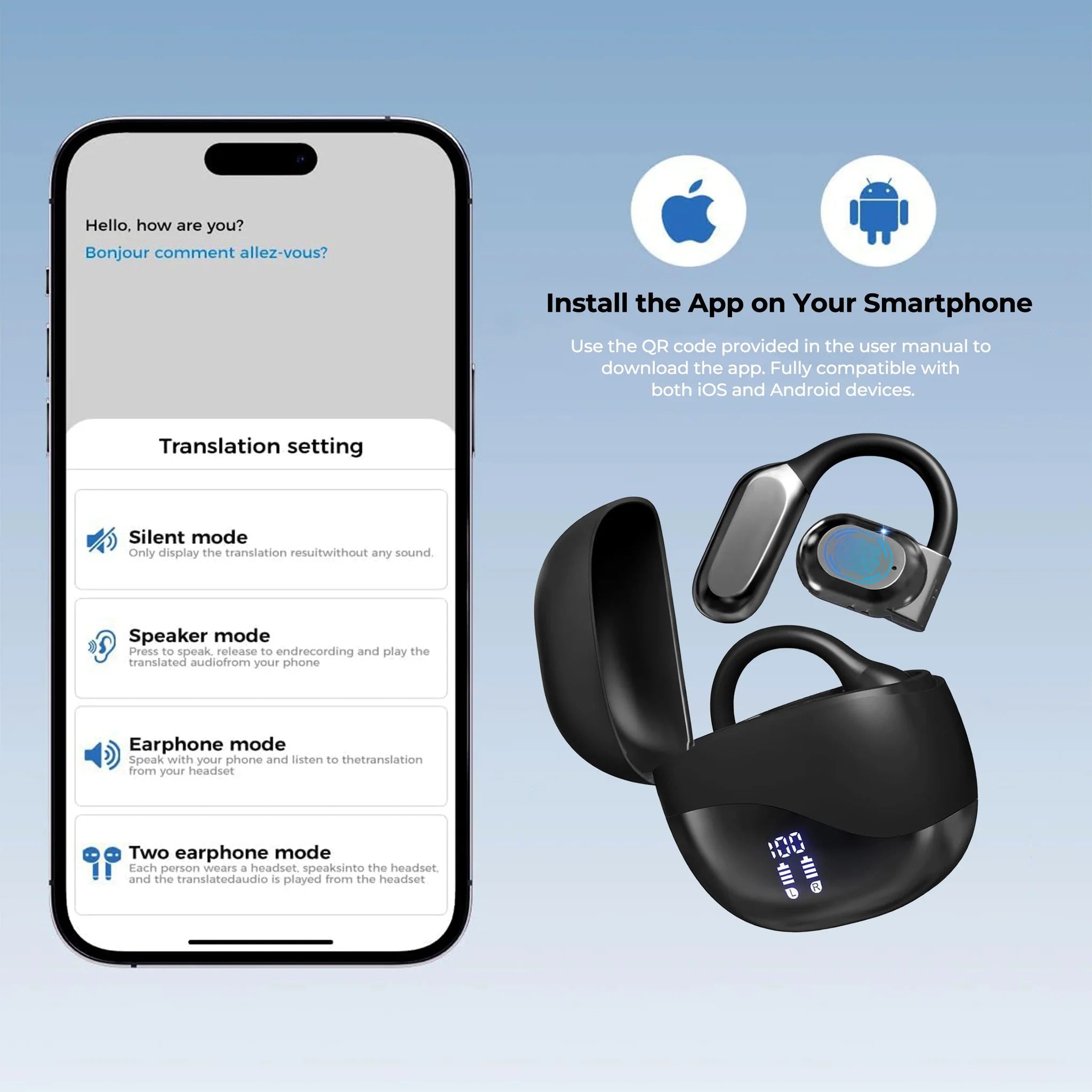Wireless Earbuds for Real-Time Translation