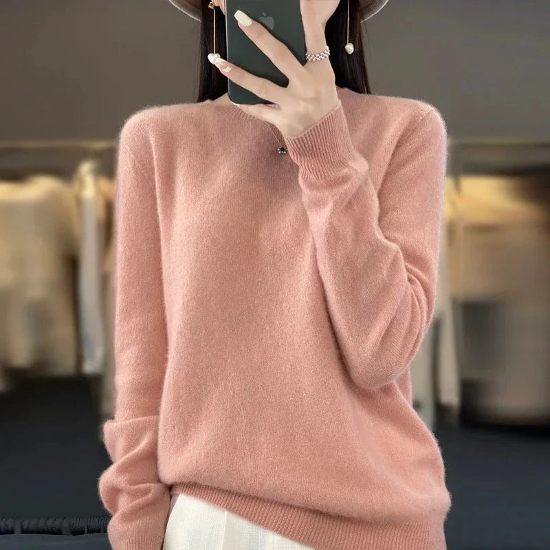 Cozy Cashmere Blend Sweater for Chillier Days