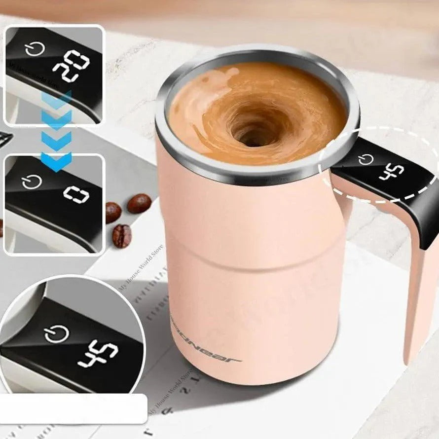 Electric Self-Mixing Mug: Effortless Beverage Blending