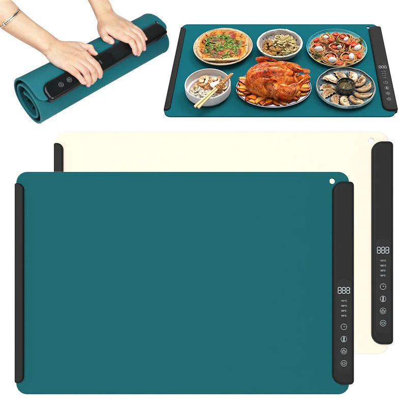 Flexible Food Warming Mat with Adjustable Heat Control