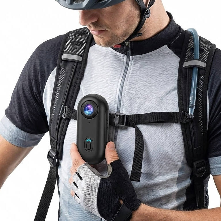 4K Magnetic Cycling Camera with 120° Wide-Angle Lens