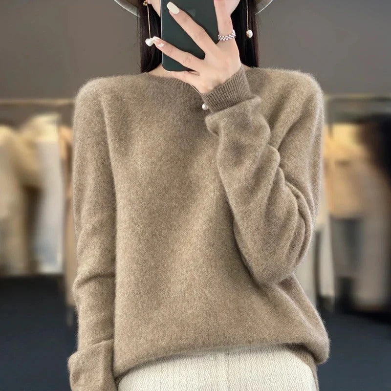 Cozy Cashmere Blend Sweater for Chillier Days