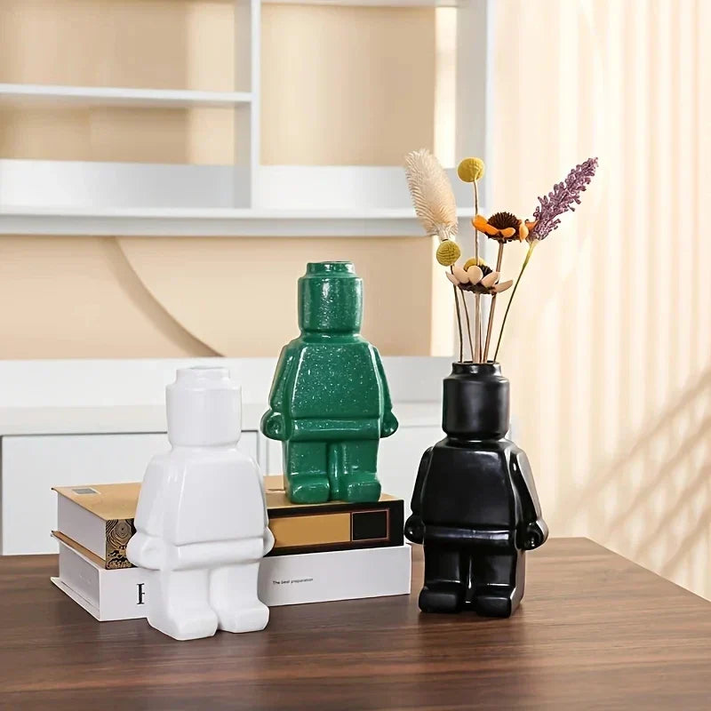 Ceramic Vase for Building with Lego Blocks