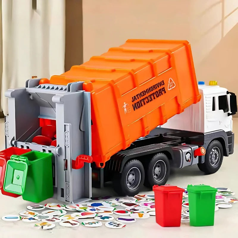 Toy Garbage Truck with Interactive Features