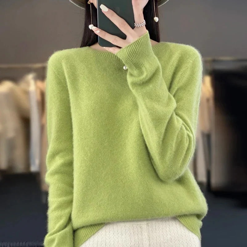 Cozy Cashmere Blend Sweater for Chillier Days