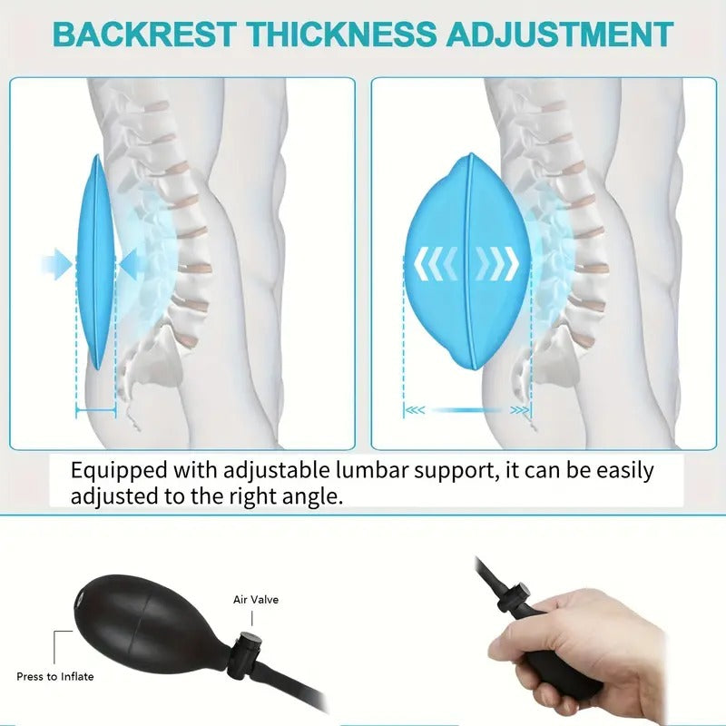 Therapeutic Back Massage Cushion with Heat and Vibration Support