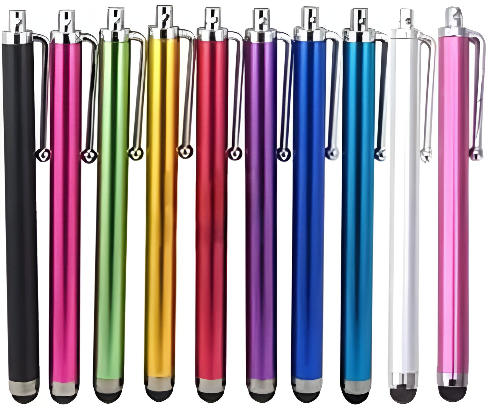 10-Pack Soft Rubber Tip Styluses for Touch Screens