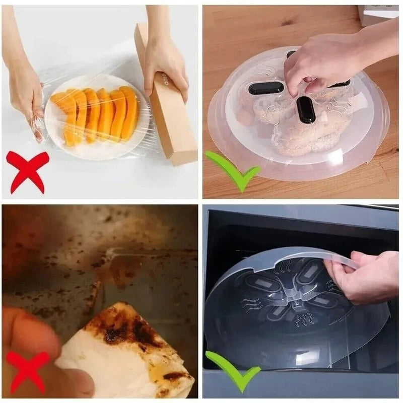 Microwave Splatter Guard with Magnetic Closure