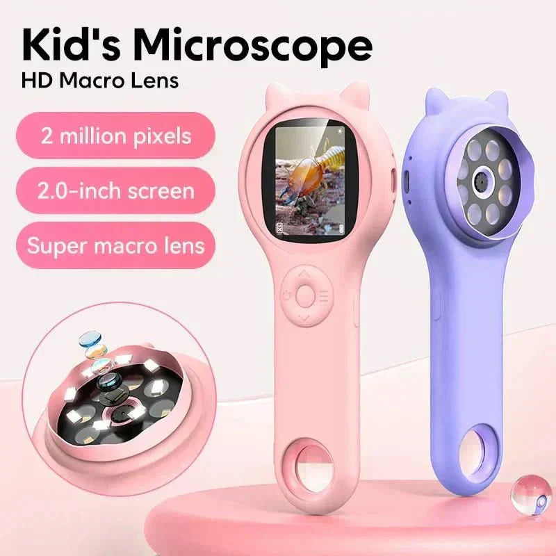 Tiny Explorer Microscope for Kids with Capture Features