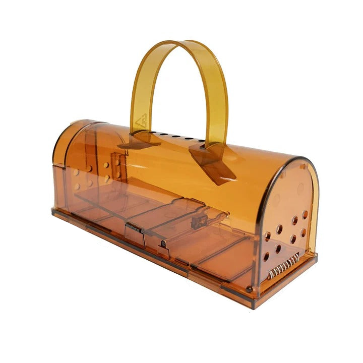 Eco-Friendly Rodent Capture Trap with Clear View Design