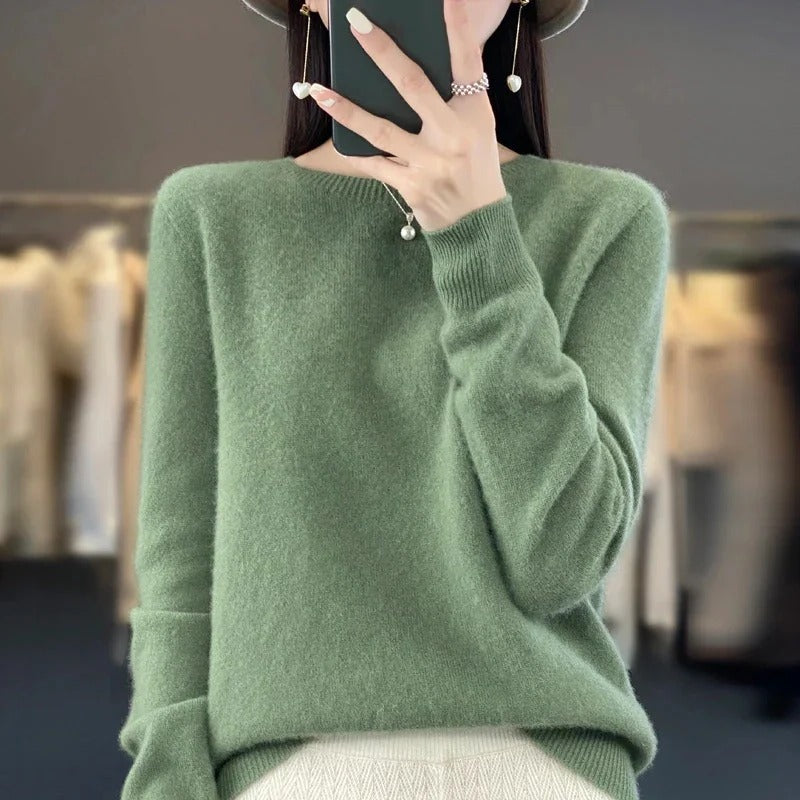 Cozy Cashmere Blend Sweater for Chillier Days