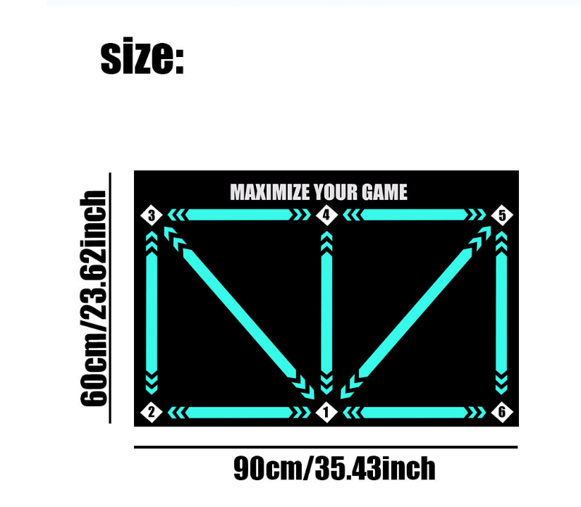 ProKick Non-Slip Football Training Mat for Home Use