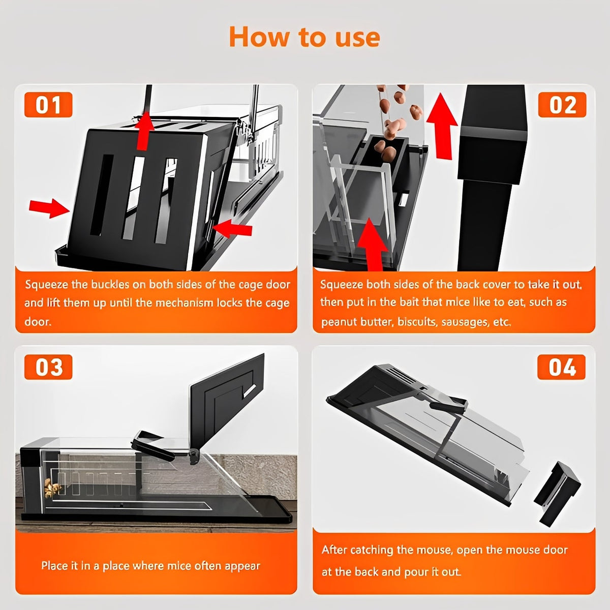 Smart Rodent Capture System - Eco-Friendly & Reusable