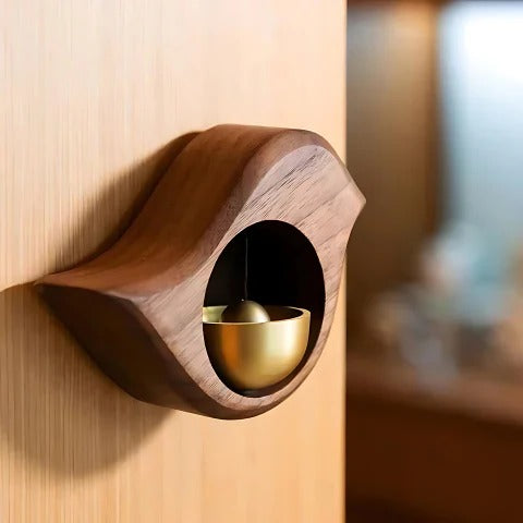 Natural Wood Door Bell