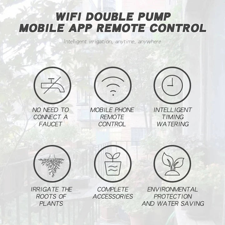 Smart Irrigation System with 20 Drip Nozzles for Plants