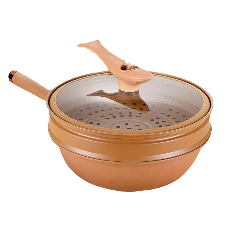 Wok Cooking Pot for Stir-Frying and Sautéing