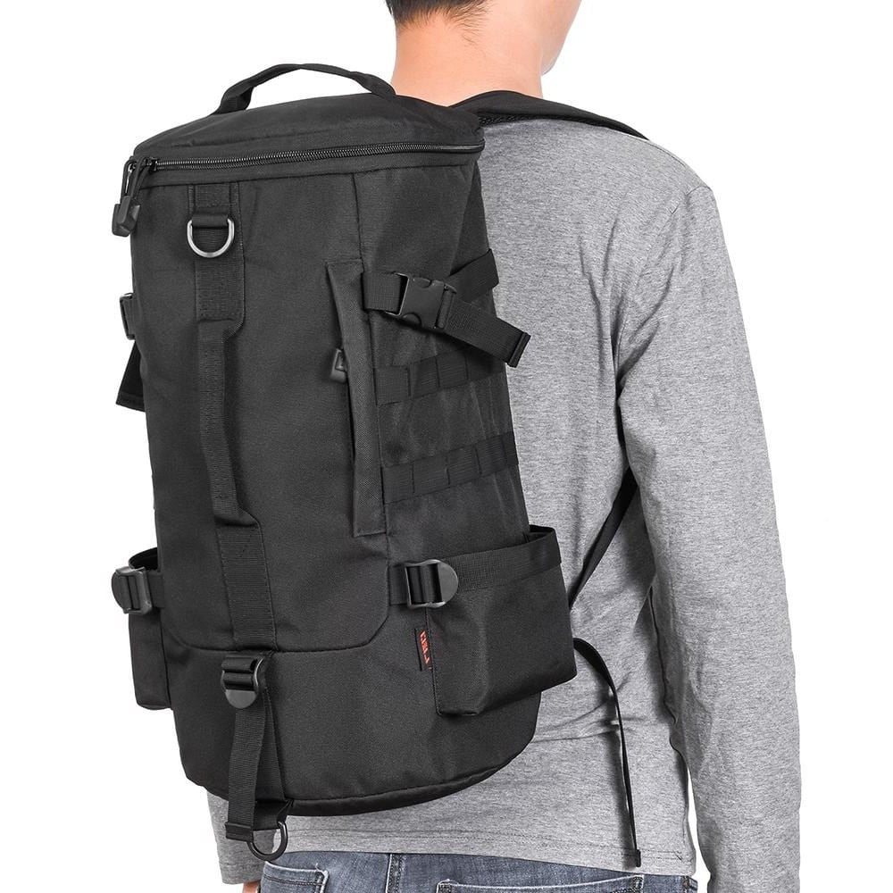 Backpack Organizer for Fishing Gear with Rod Holders and Tackle Box