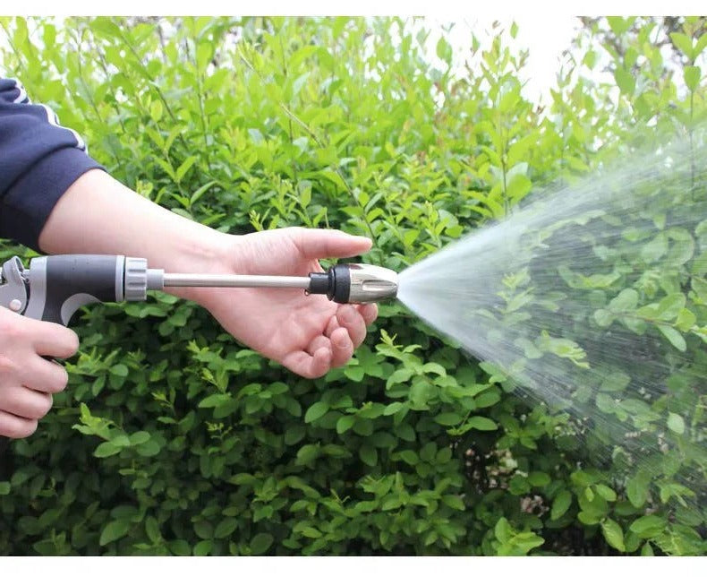 Premium Stainless Steel Long Reach Hose Nozzle with Versatile Spray Options