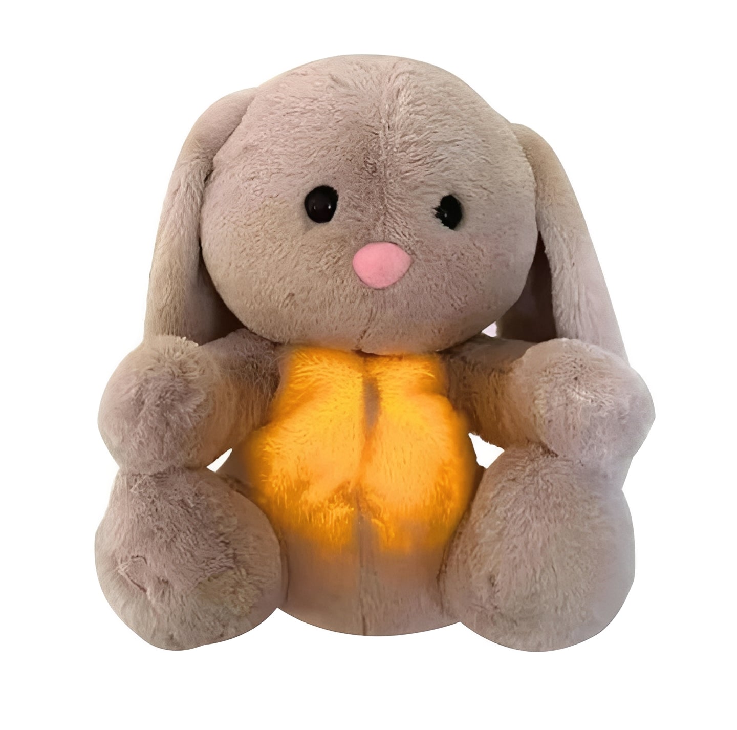 Cuddly Breathing Bunny with Gentle Glow and Soothing Sounds