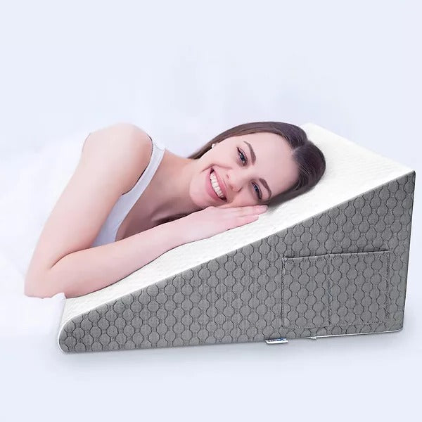 Sleeping Wedge Pillow with Triangle Memory Foam Design