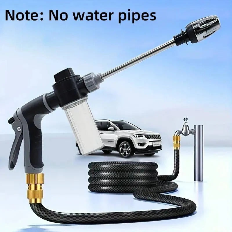 Premium Stainless Steel Long Reach Hose Nozzle with Versatile Spray Options