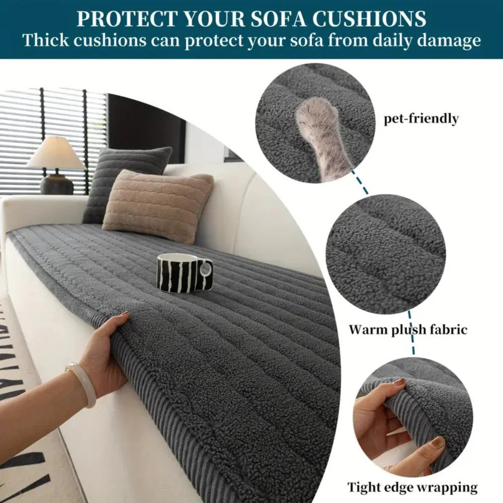 Soft Touch Couch Protector with Non-Slip Backing