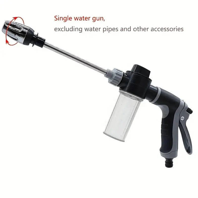 Premium Stainless Steel Long Reach Hose Nozzle with Versatile Spray Options